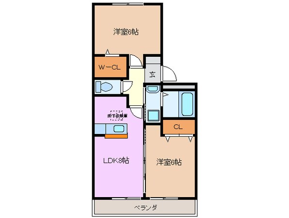 阿倉川駅 徒歩25分 1階の物件間取画像